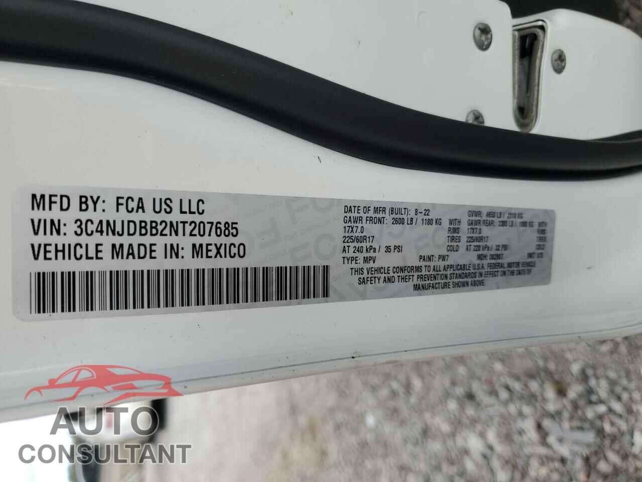 JEEP COMPASS 2022 - 3C4NJDBB2NT207685