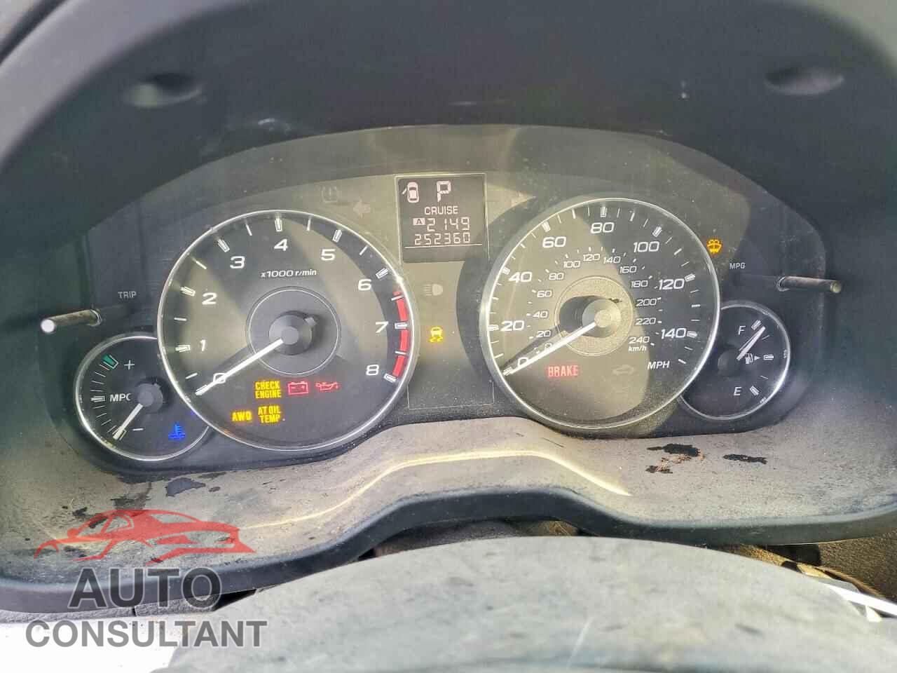 SUBARU OUTBACK 2012 - 4S4BRCCC2C3252269