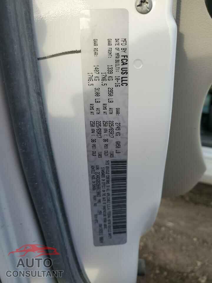 DODGE CARAVAN 2017 - 2C4RDGBG9HR619003