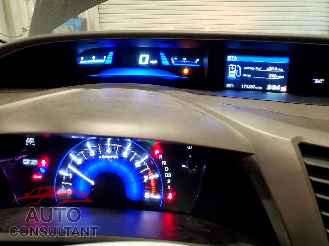 HONDA CIVIC 2012 - 19XFB2F89CE081301
