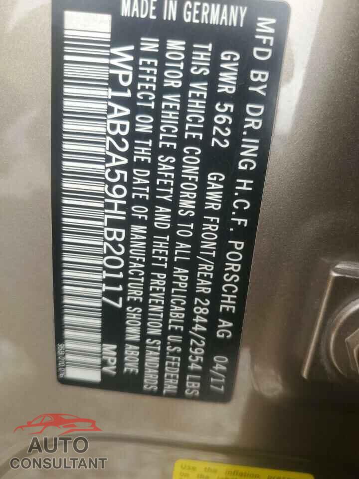 PORSCHE MACAN 2017 - WP1AB2A59HLB20117