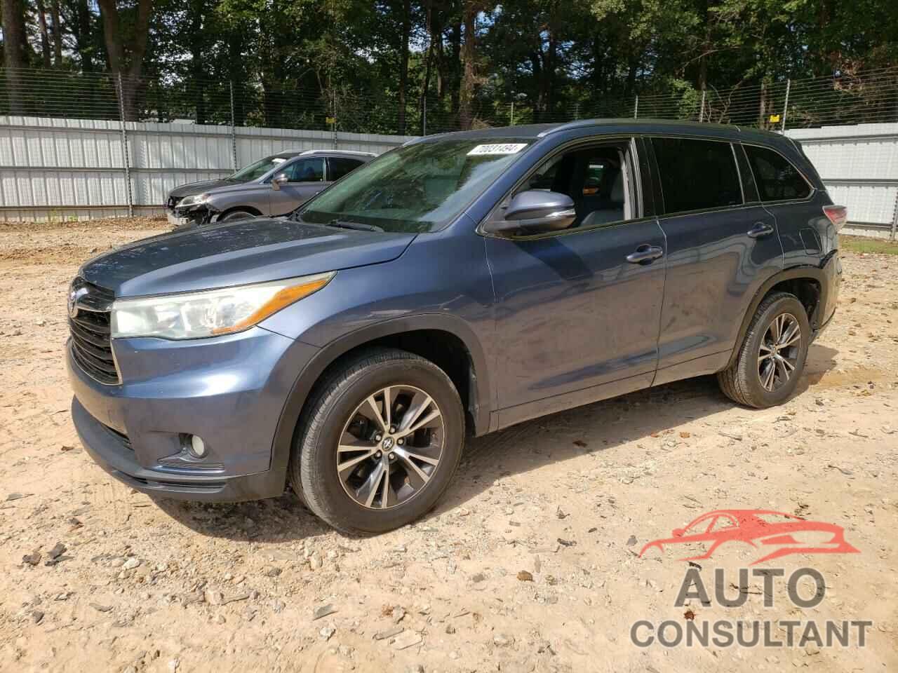 TOYOTA HIGHLANDER 2016 - 5TDKKRFH5GS501266