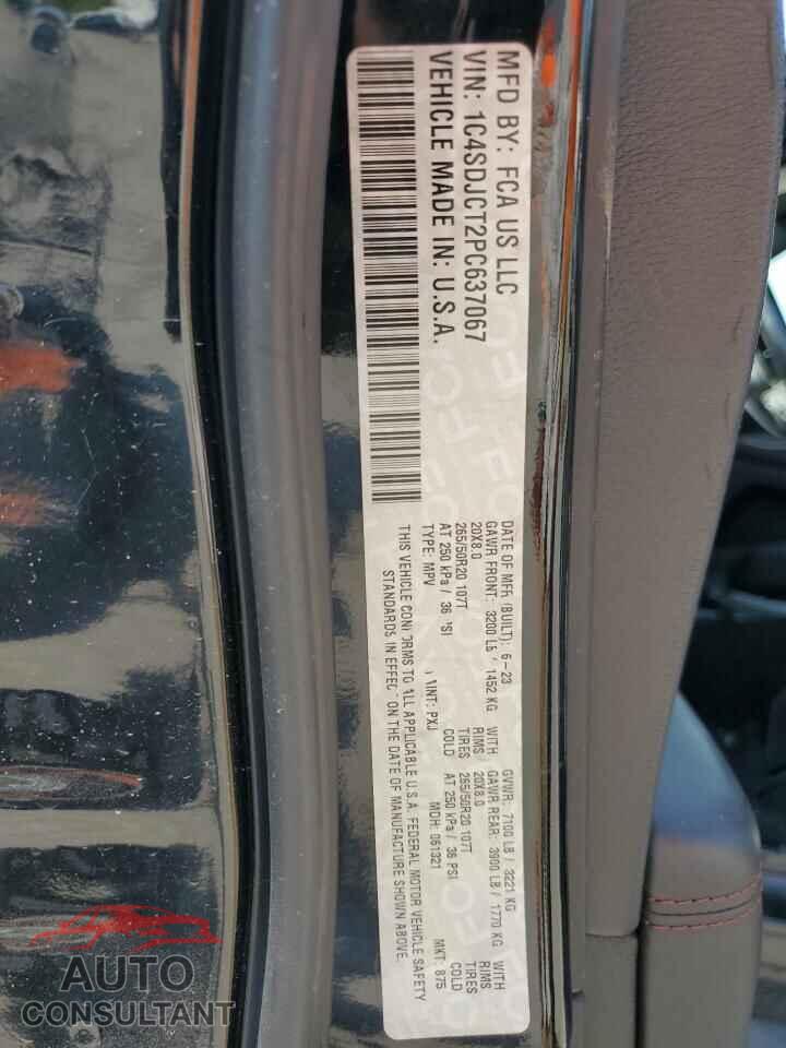 DODGE DURANGO 2023 - 1C4SDJCT2PC637067
