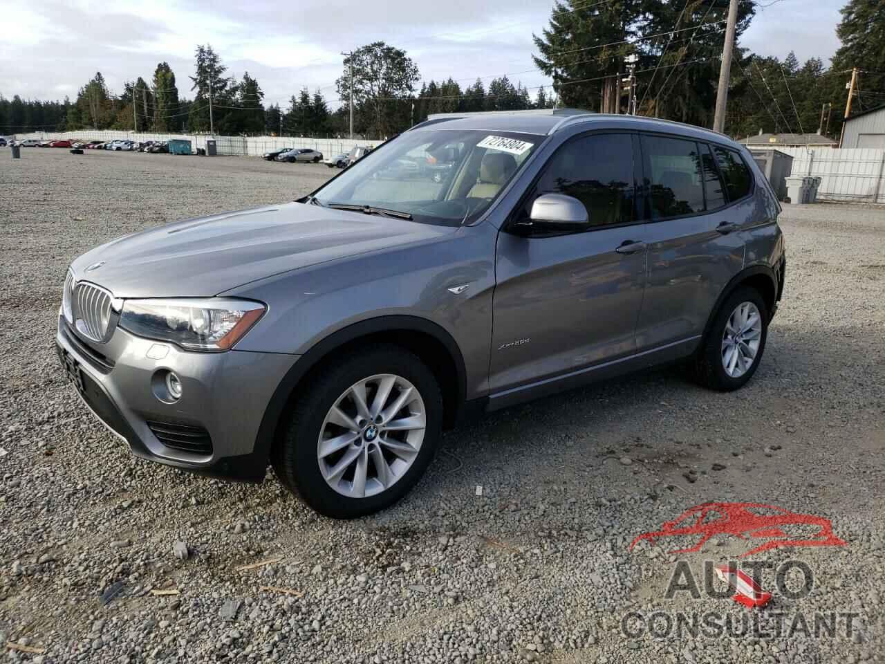 BMW X3 2016 - 5UXWX9C52G0D86806