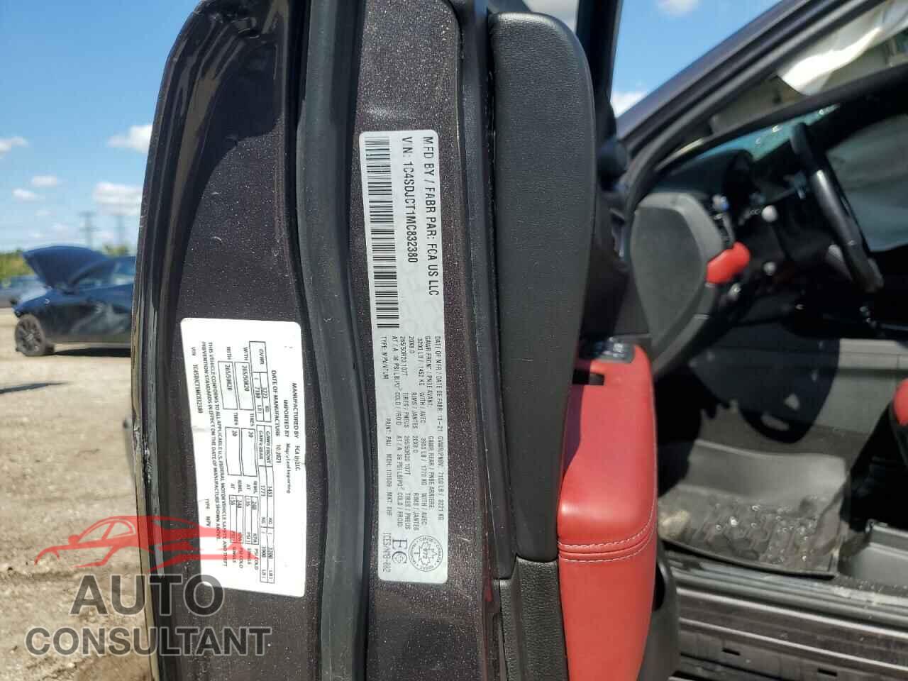 DODGE DURANGO 2021 - 1C4SDJCT1MC832380