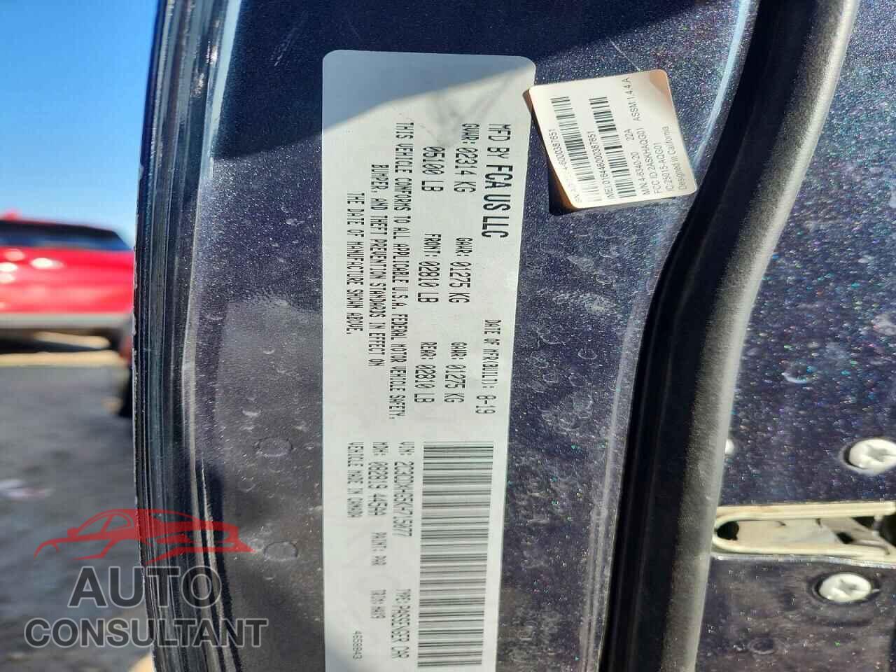 DODGE CHARGER 2019 - 2C3CDXHG5KH715077