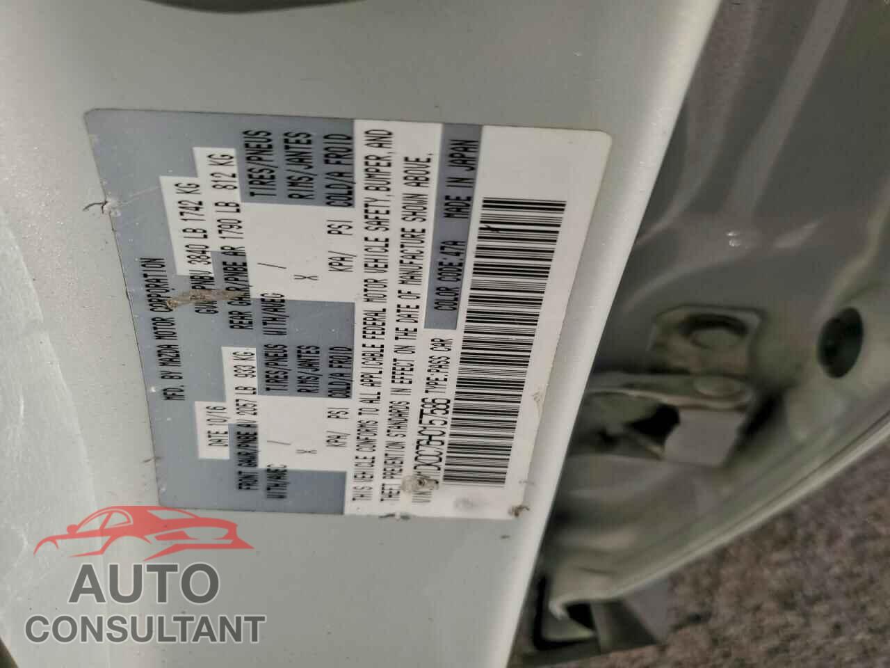 MAZDA CX-3 2017 - JM1DKDC76H0157586