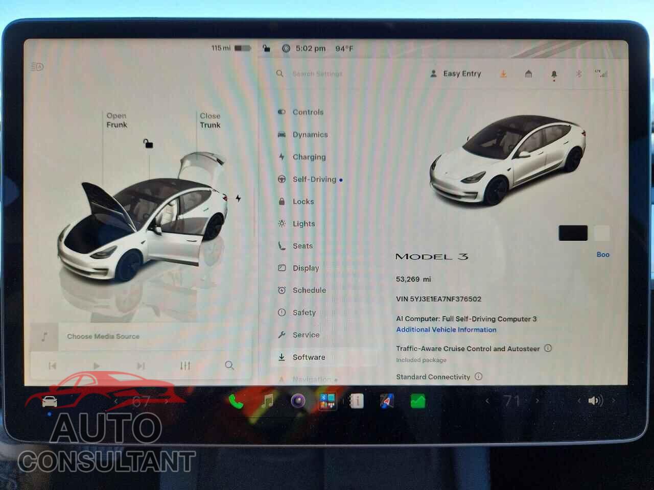 TESLA MODEL 3 2022 - 5YJ3E1EA7NF376502