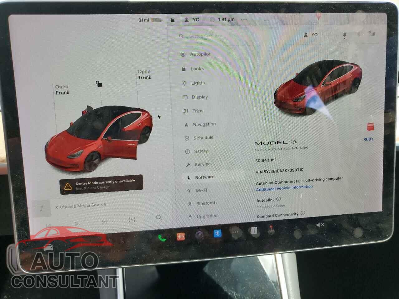 TESLA MODEL 3 2019 - 5YJ3E1EA3KF399710