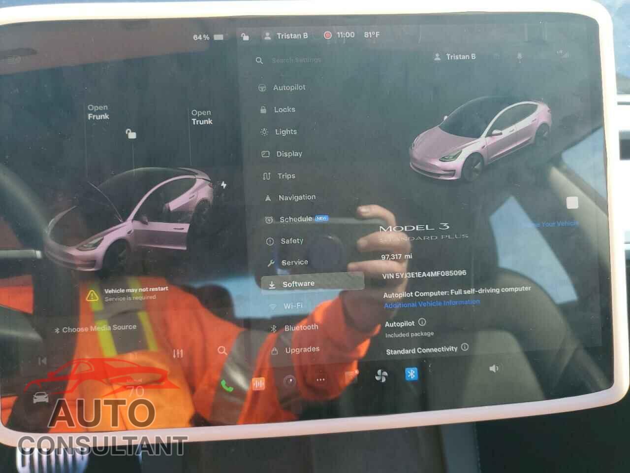 TESLA MODEL 3 2021 - 5YJ3E1EA4MF085096