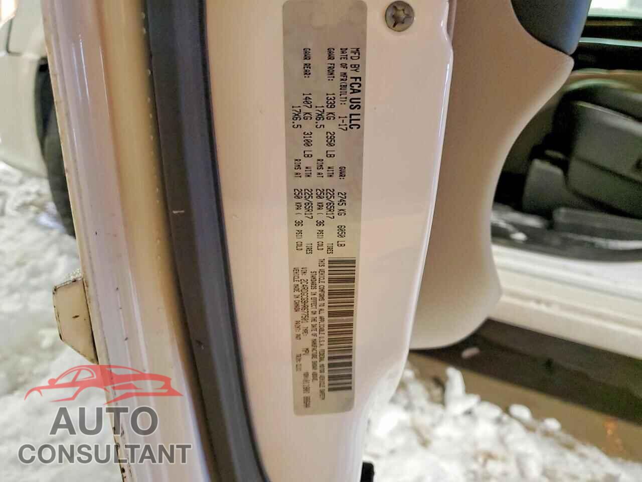 DODGE CARAVAN 2017 - 2C4RDGCG9HR677501