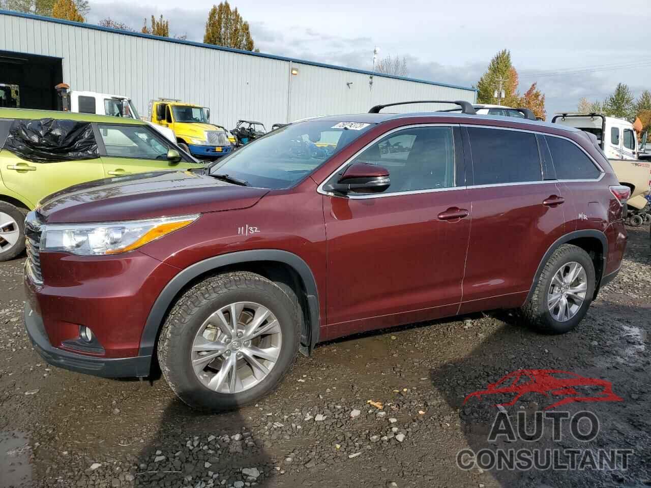 TOYOTA HIGHLANDER 2015 - 5TDJKRFH5FS110418