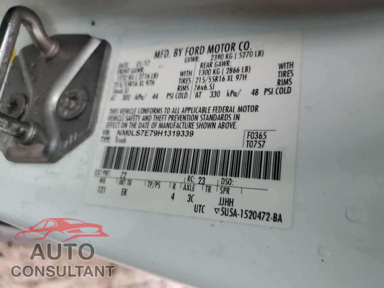 FORD TRANSIT 2017 - NM0LS7E79H1319339