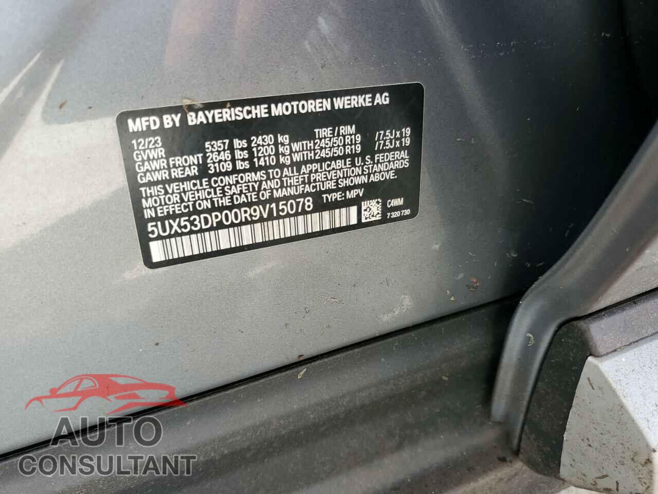 BMW X3 2024 - 5UX53DP00R9V15078