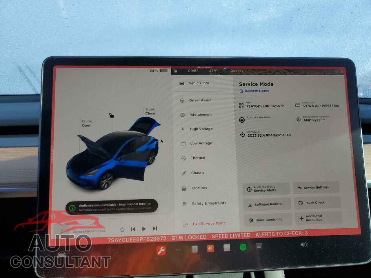TESLA MODEL Y 2023 - 7SAYGDEE8PF823672