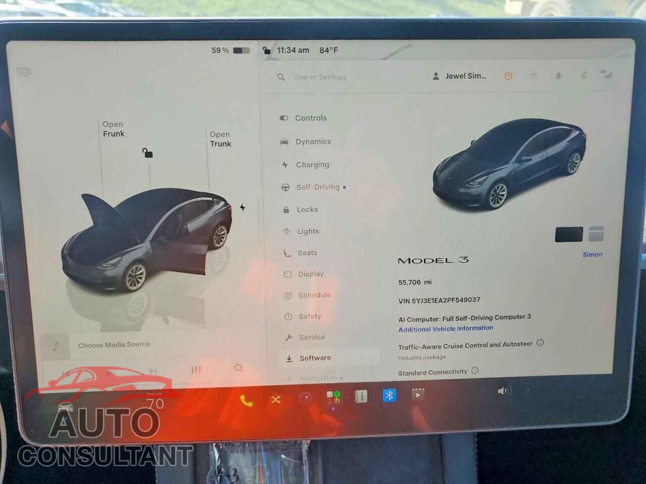 TESLA MODEL 3 2023 - 5YJ3E1EA2PF549037