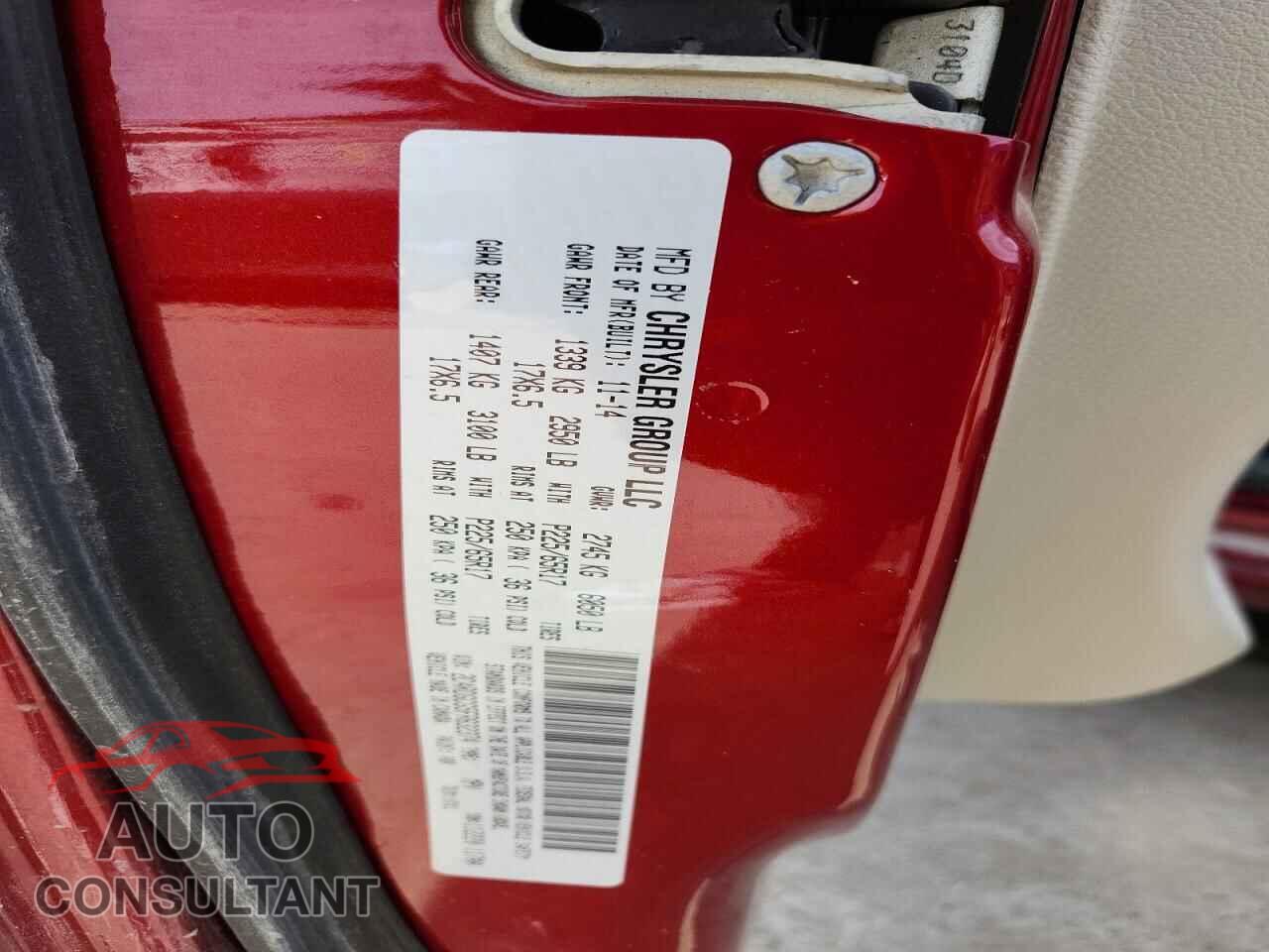 DODGE CARAVAN 2015 - 2C4RDGCG5FR632374
