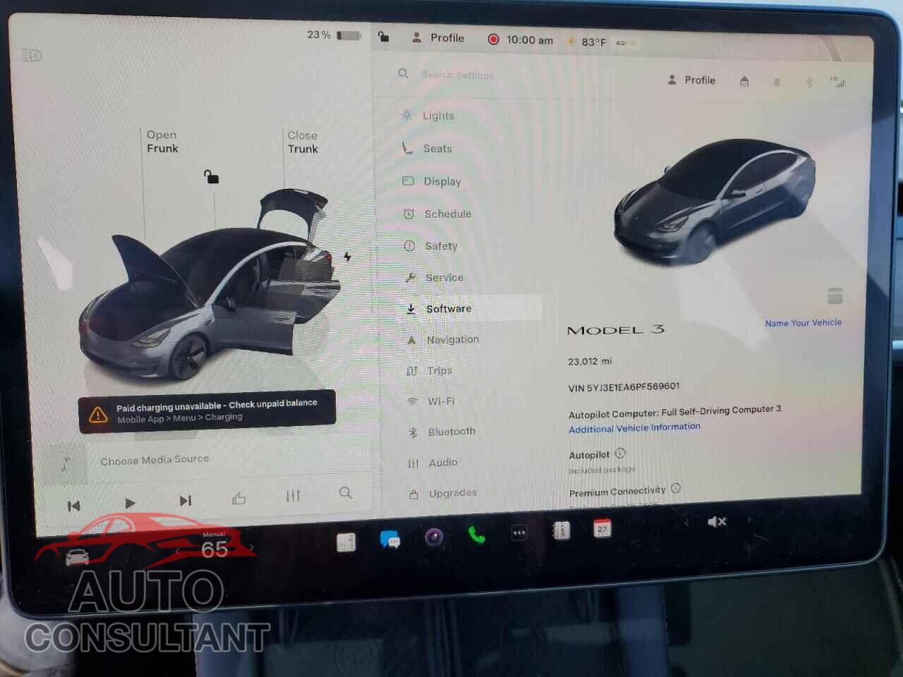 TESLA MODEL 3 2023 - 5YJ3E1EA6PF569601