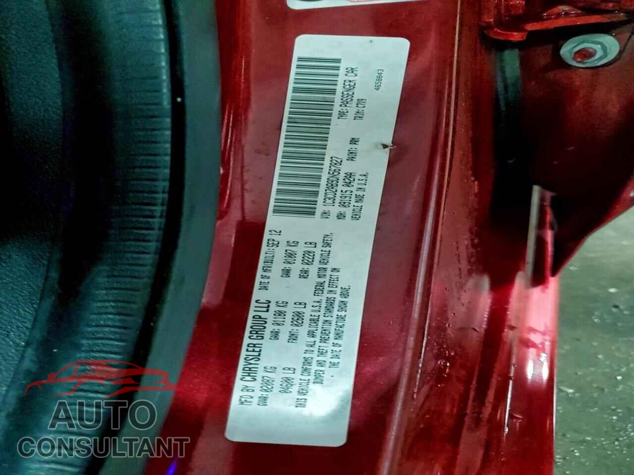DODGE AVENGER 2013 - 1C3CDZAB9DN567827