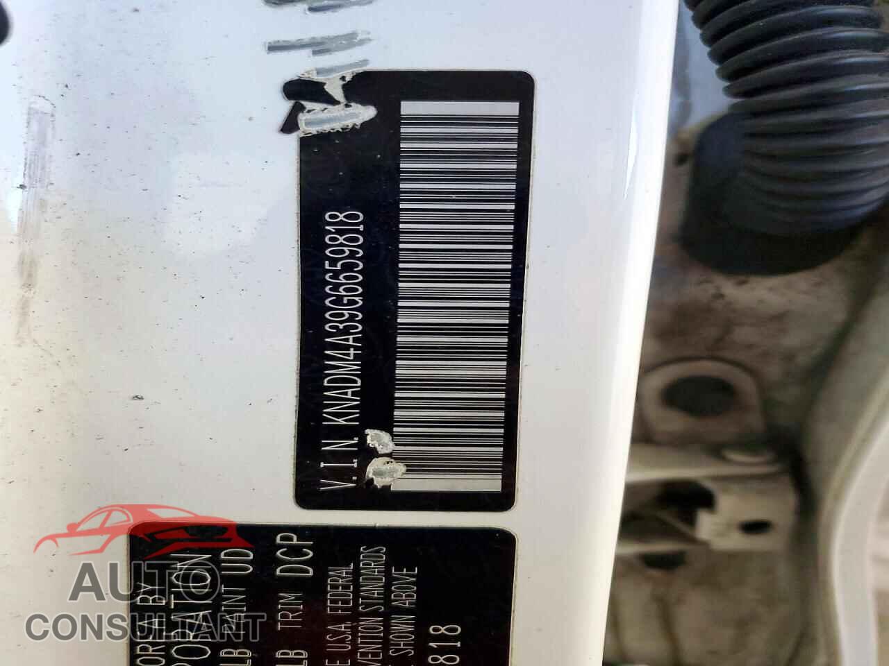 KIA RIO 2016 - KNADM4A39G6659818