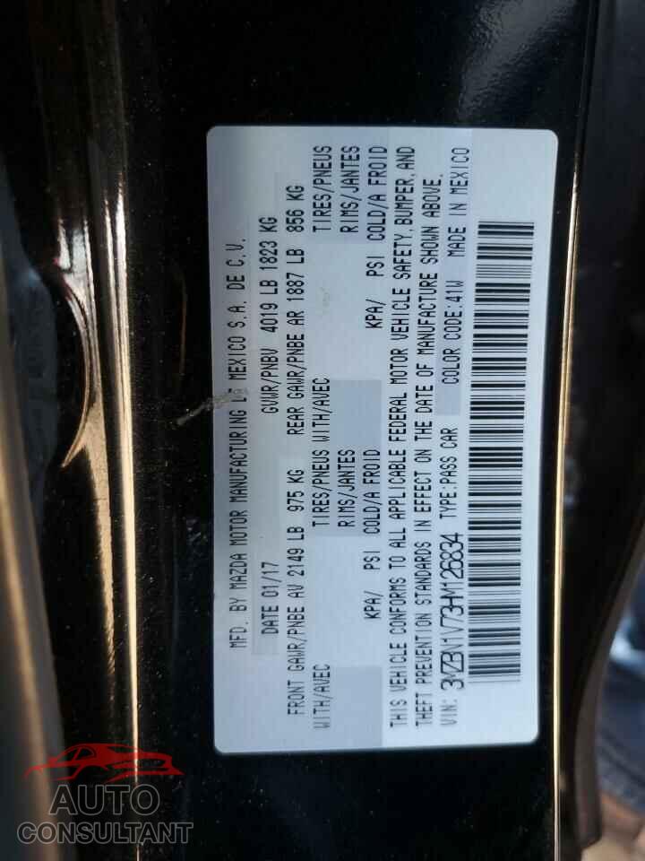 MAZDA 3 2017 - 3MZBN1V73HM126834