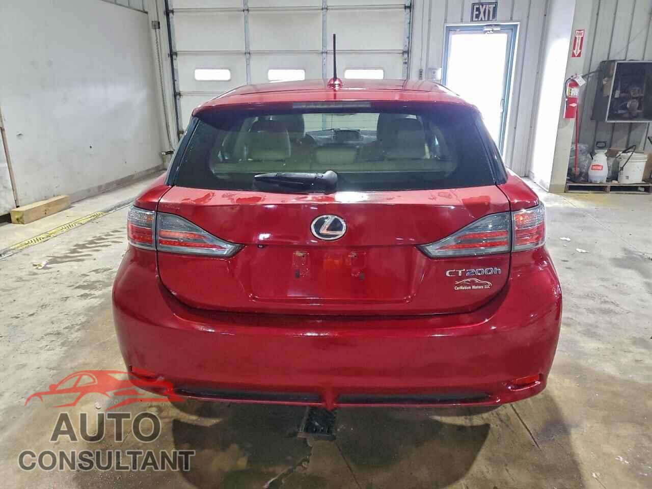 LEXUS CT 200 2012 - JTHKD5BH8C2074688