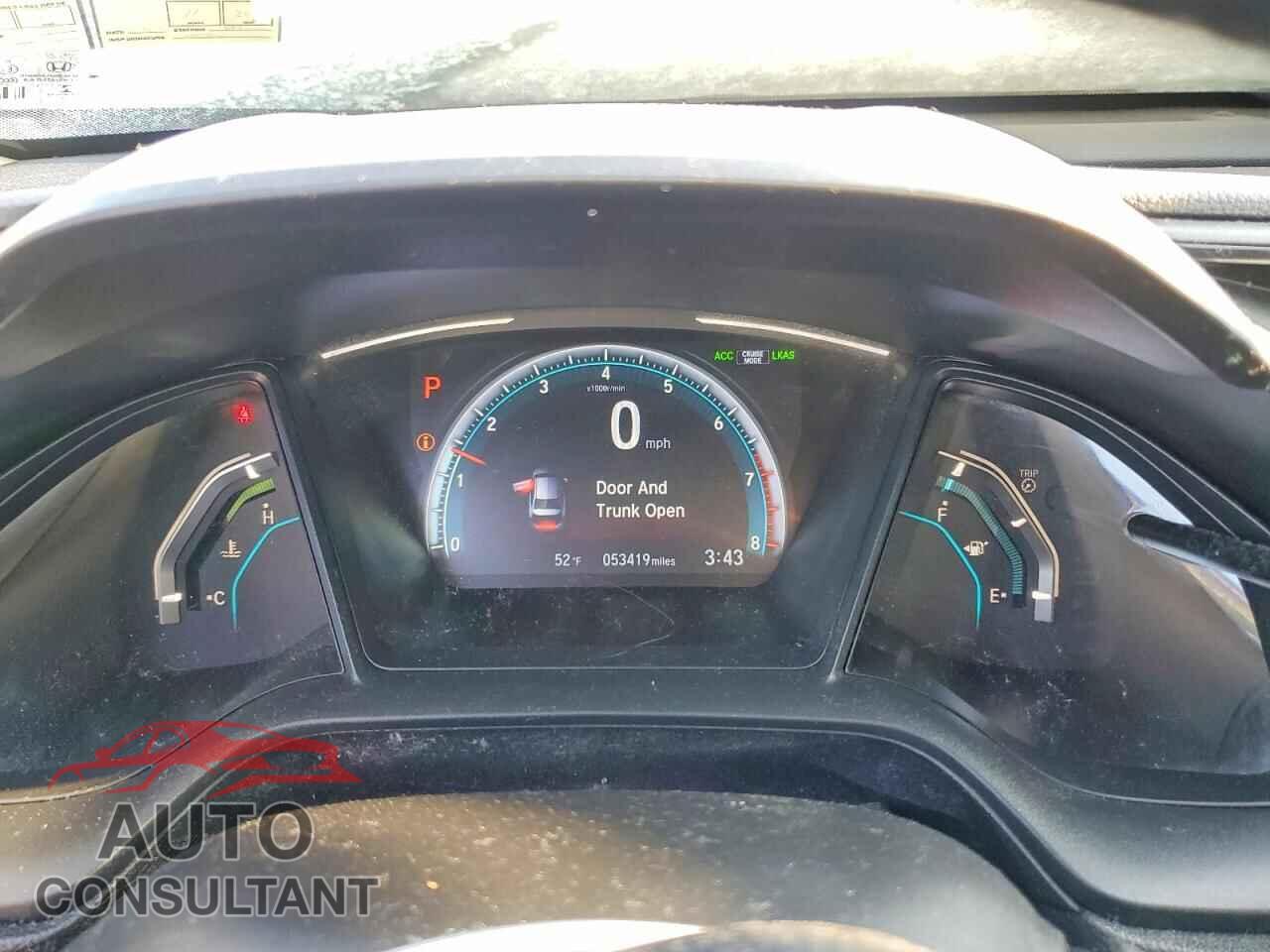 HONDA CIVIC 2019 - 2HGFC2F61KH597426
