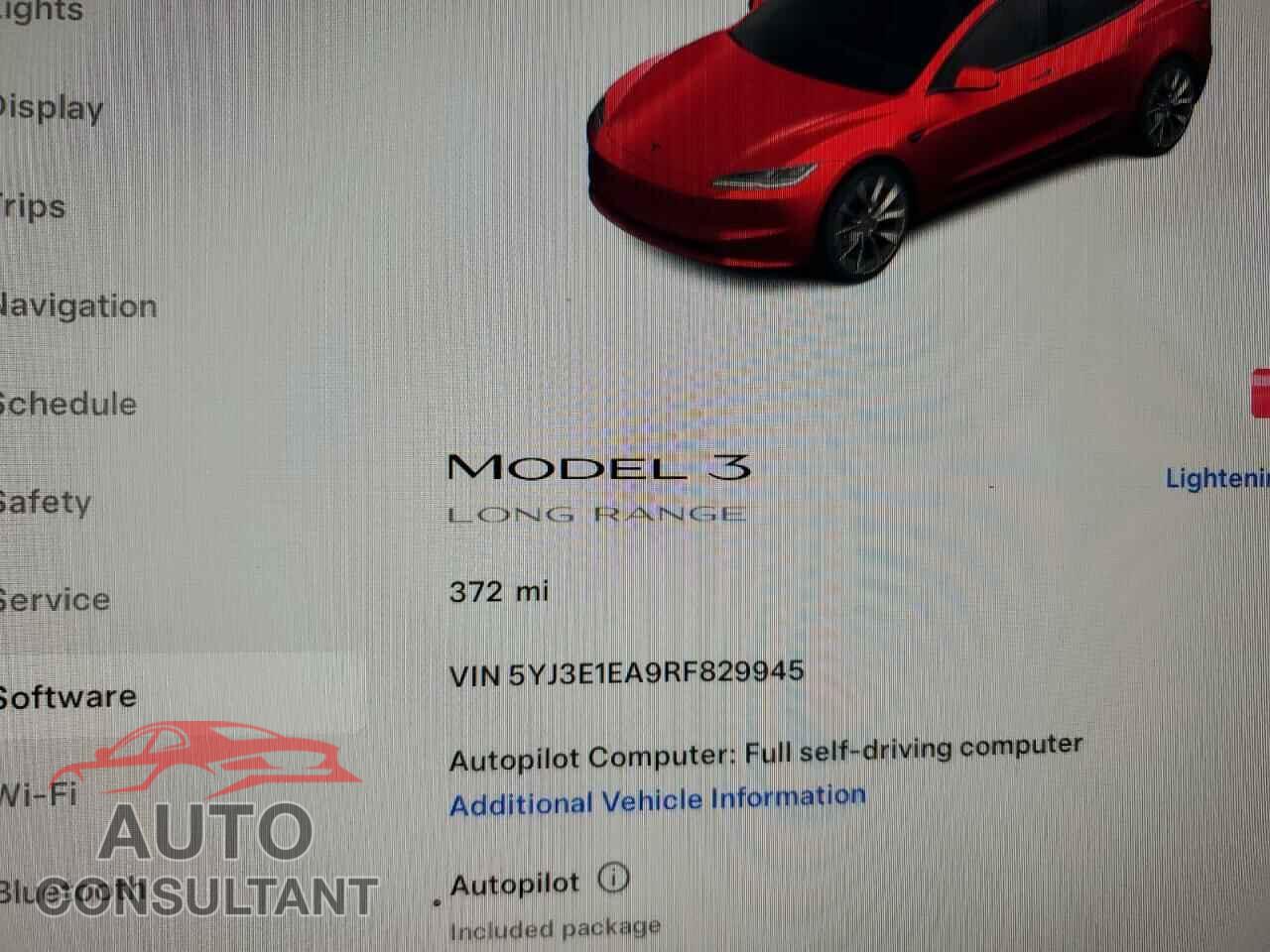 TESLA MODEL 3 2024 - 5YJ3E1EA9RF829945