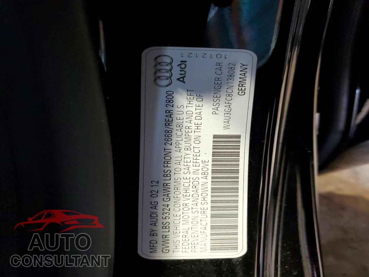 AUDI A7 2012 - WAU3GAFC8CN138082