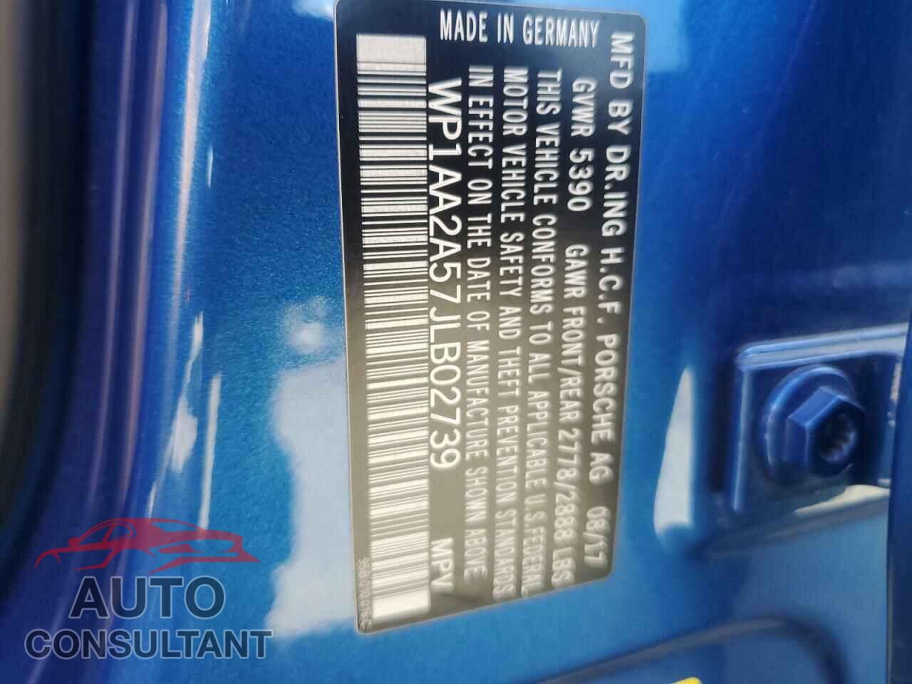 PORSCHE MACAN 2018 - WP1AA2A57JLB02739