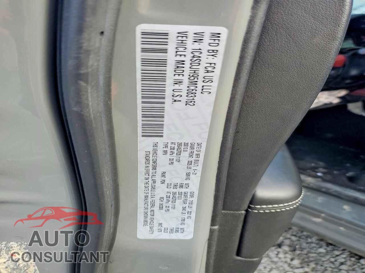DODGE DURANGO 2021 - 1C4SDJH95MC683162