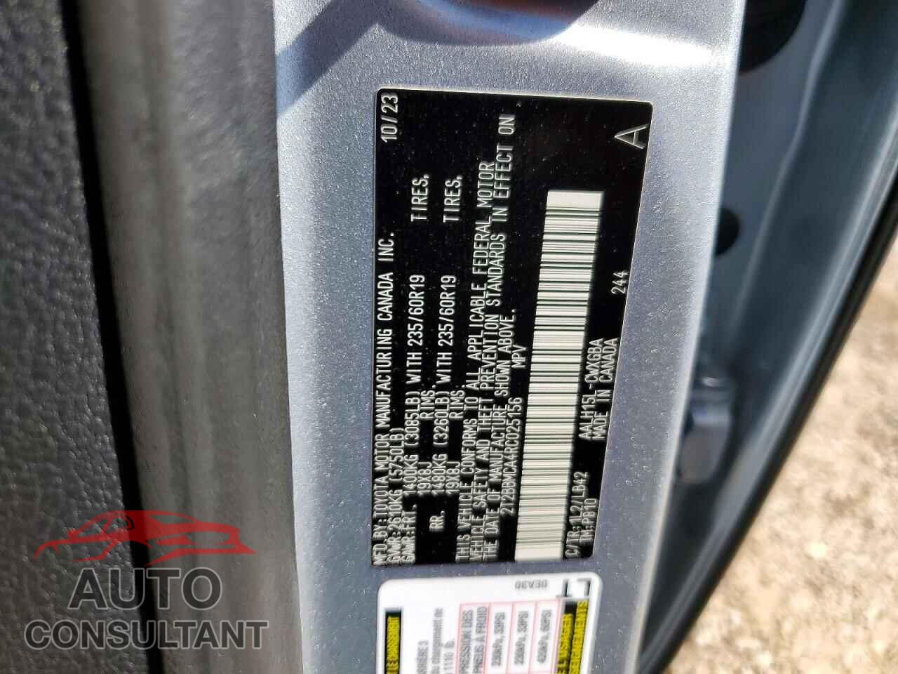 LEXUS RX 350H BA 2024 - 2T2BBMCA4RC025156