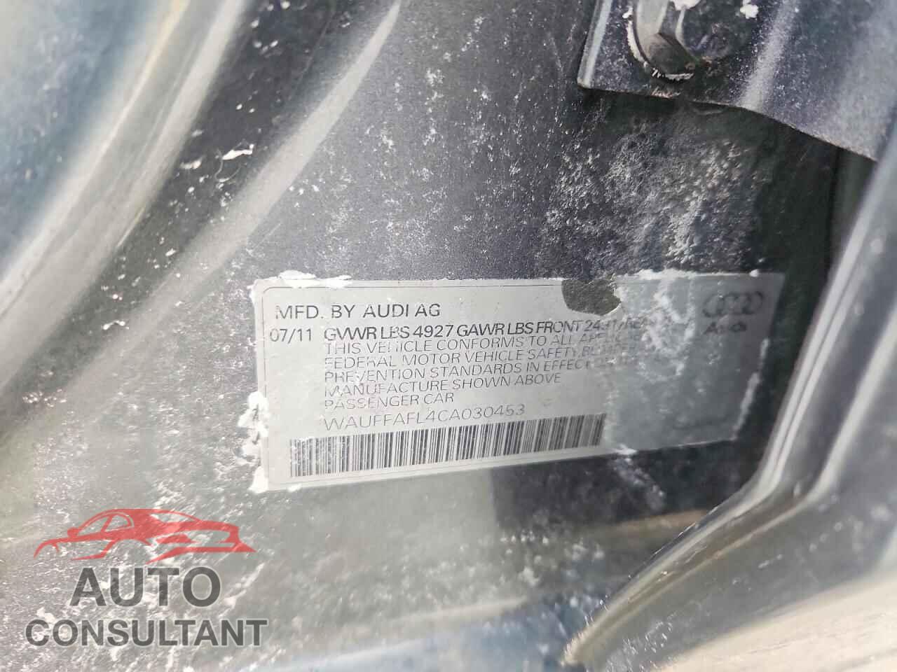 AUDI A4 2012 - WAUFFAFL4CA030453