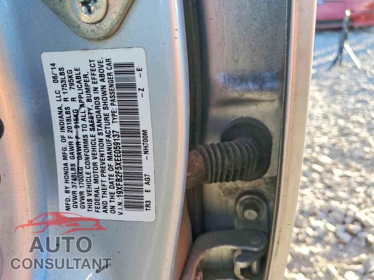 HONDA CIVIC 2014 - 19XFB2F5XEE059137