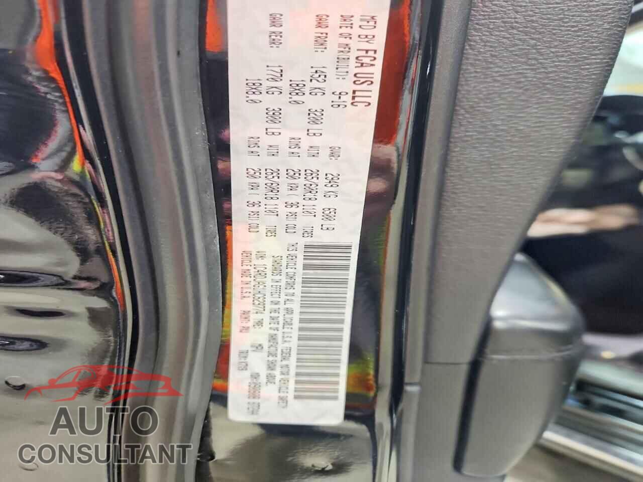 DODGE DURANGO 2017 - 1C4RDJAG1HC629774