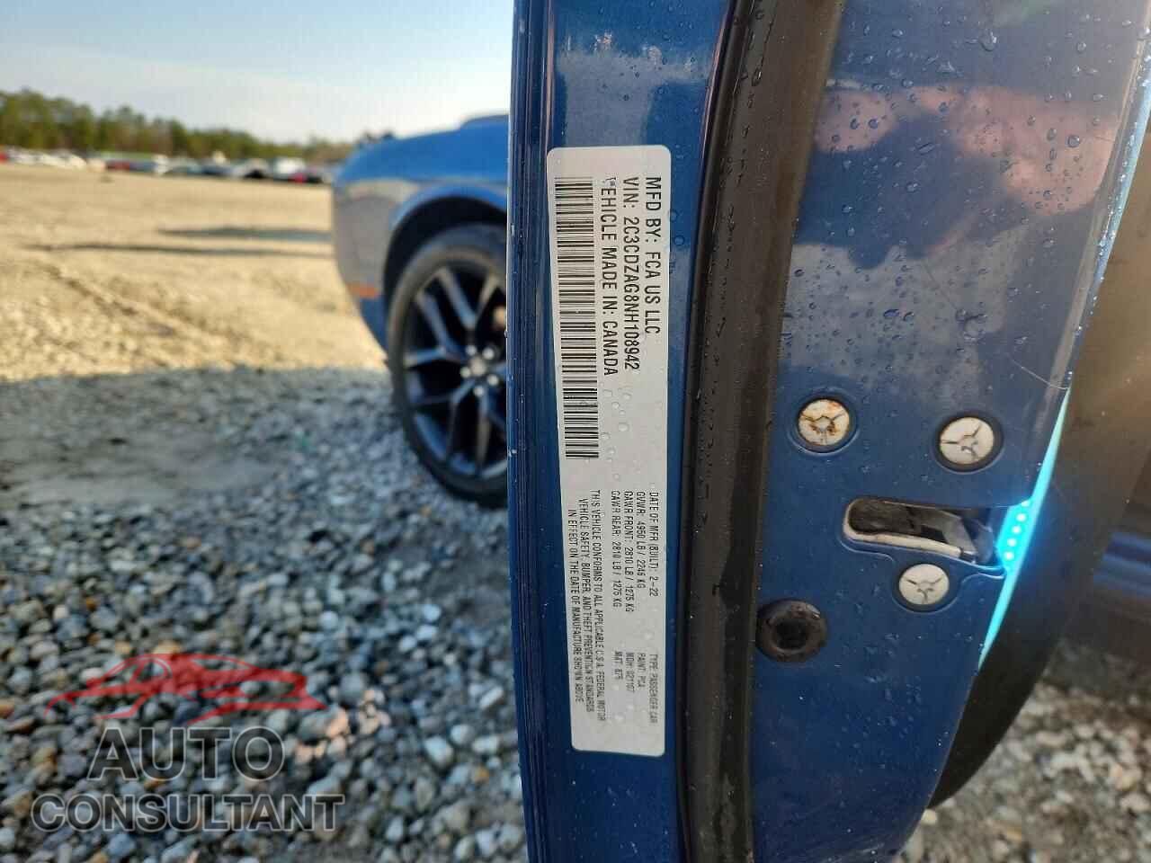 DODGE CHALLENGER 2022 - 2C3CDZAG8NH108942