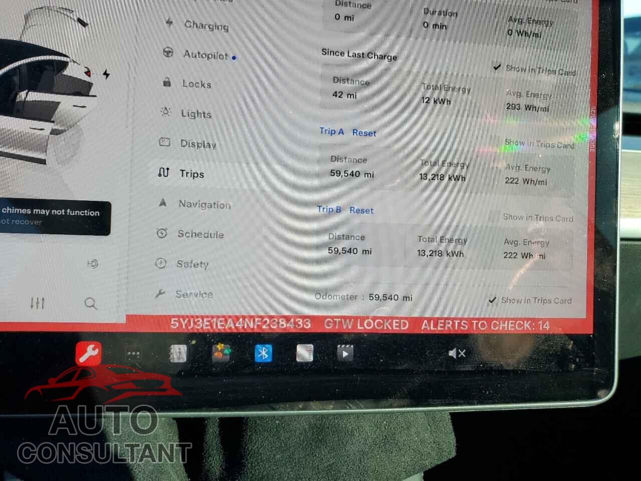TESLA MODEL 3 2022 - 5YJ3E1EA4NF238433