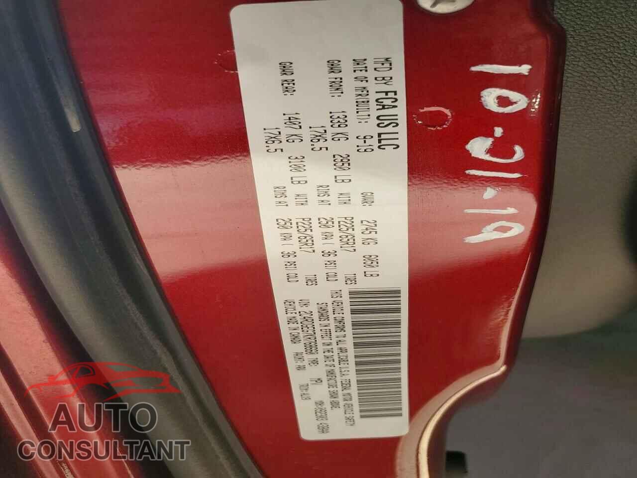 DODGE CARAVAN 2019 - 2C4RDGEG7KR768660