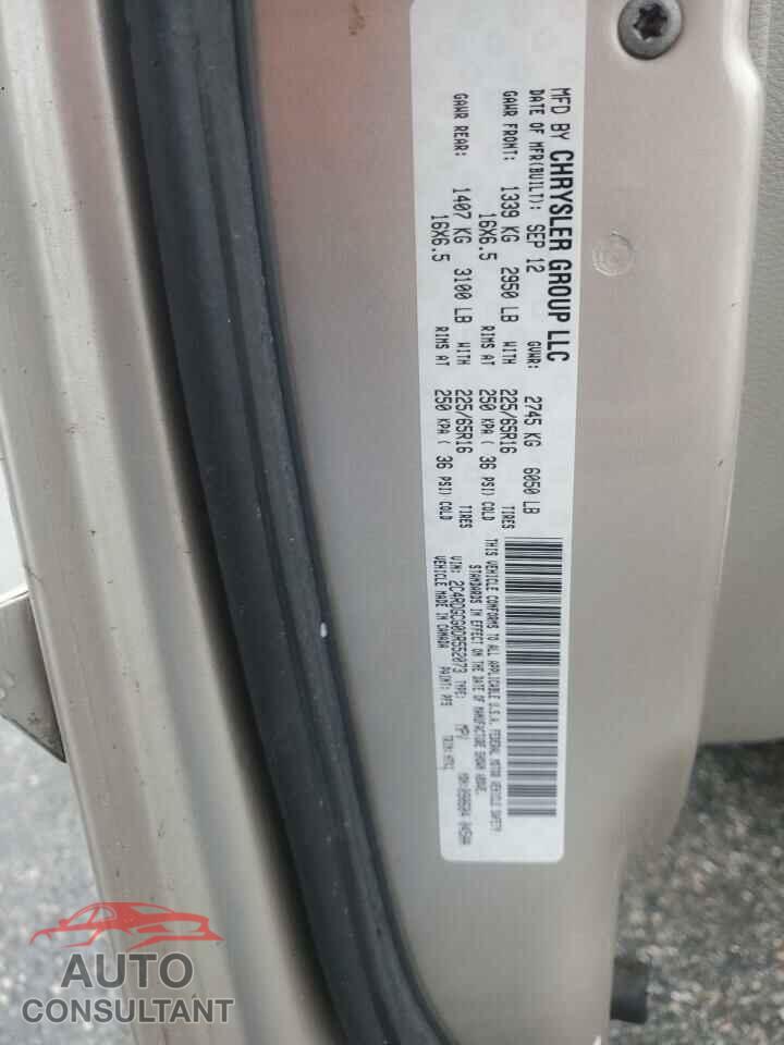 DODGE CARAVAN 2013 - 2C4RDGCG0DR552073