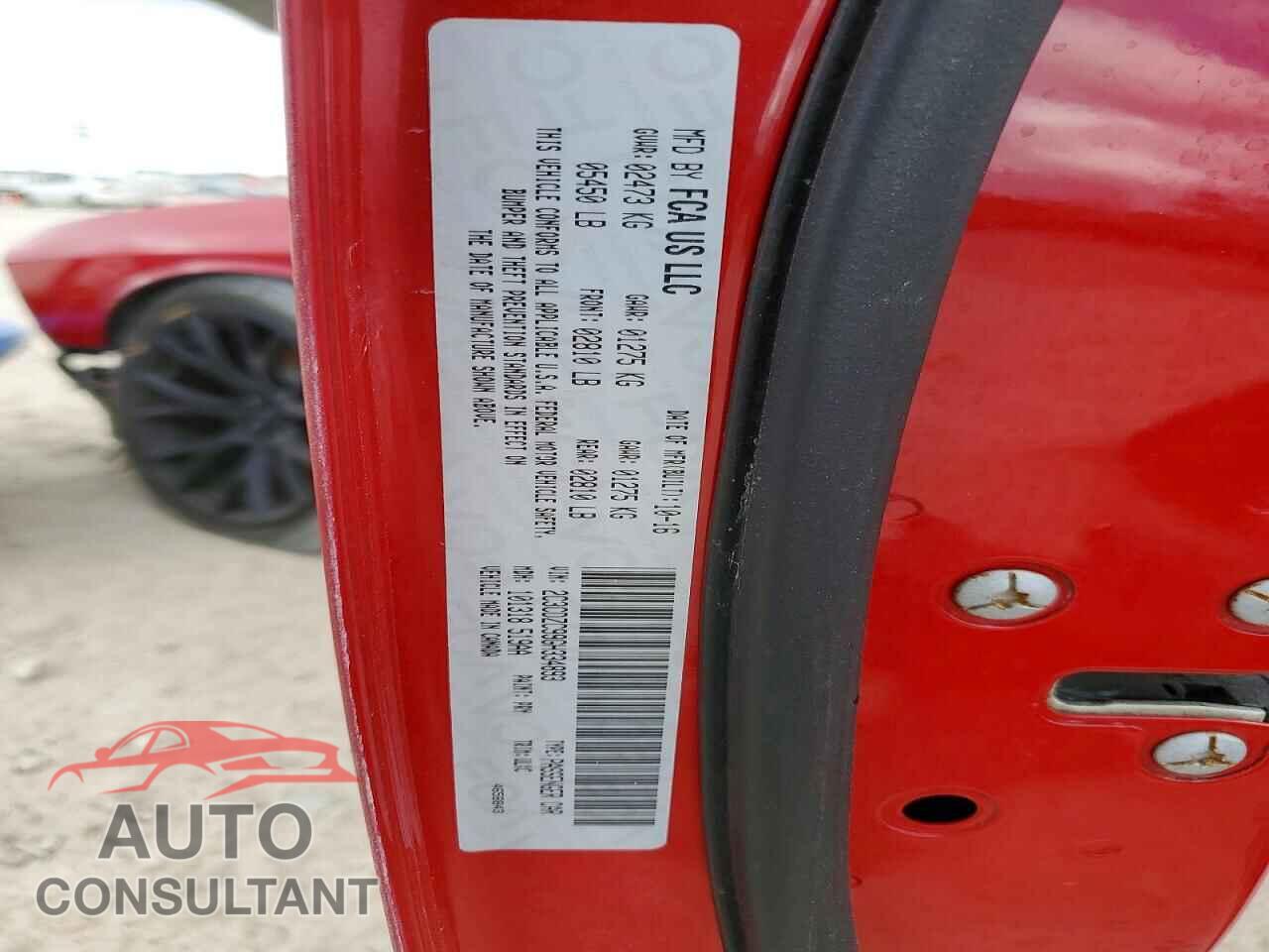 DODGE CHALLENGER 2016 - 2C3CDZC99GH334893