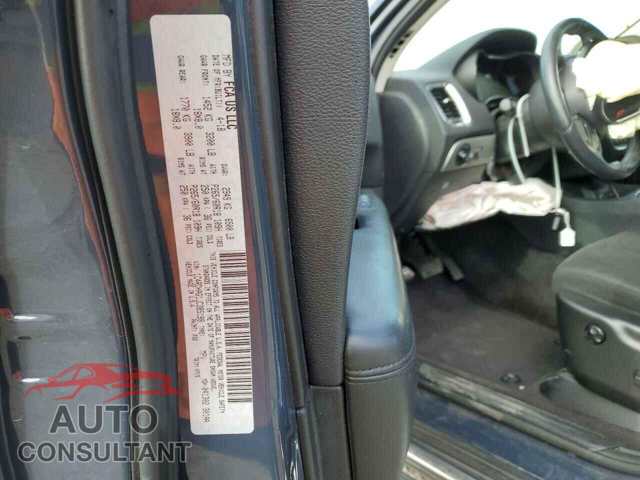 DODGE DURANGO 2018 - 1C4RDHAG1JC385199