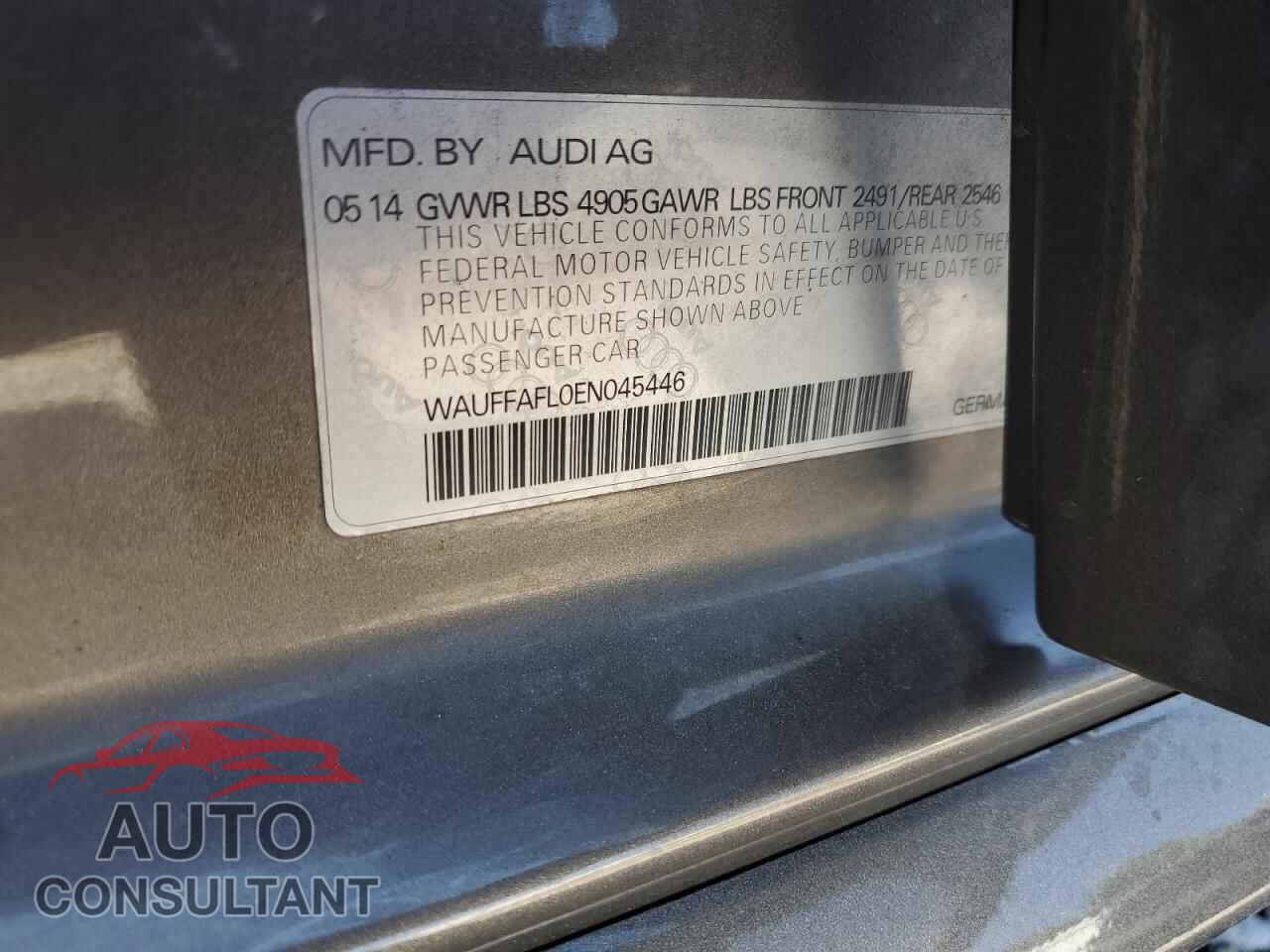 AUDI A4 2014 - WAUFFAFL0EN045446