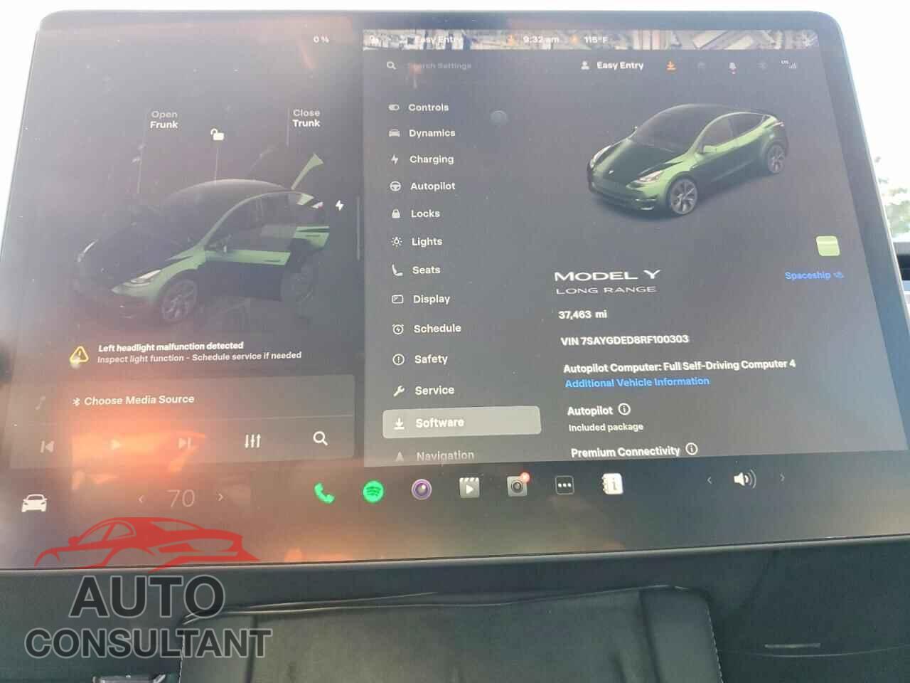 TESLA MODEL Y 2024 - 7SAYGDED8RF100303
