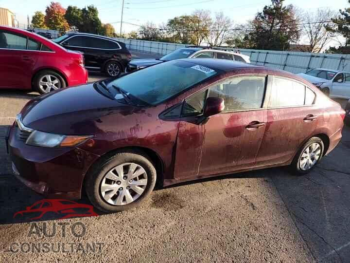 HONDA CIVIC 2012 - 19XFB2F55CE090664