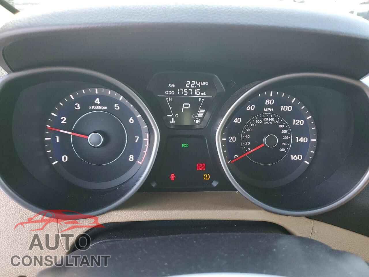 HYUNDAI ELANTRA 2013 - 5NPDH4AE6DH253473