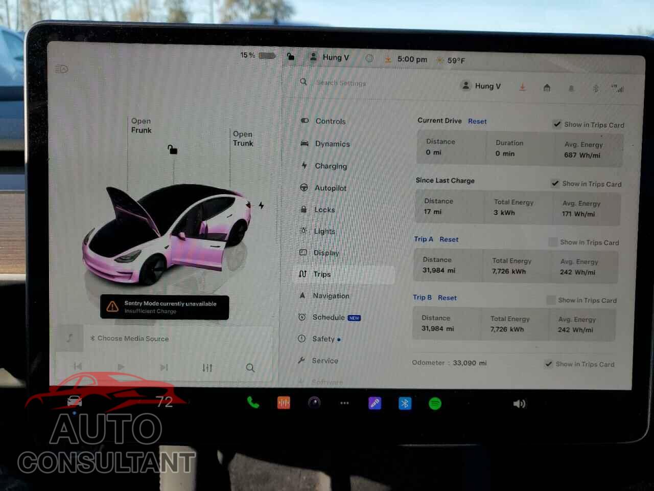 TESLA MODEL 3 2023 - 5YJ3E1EA7PF562768