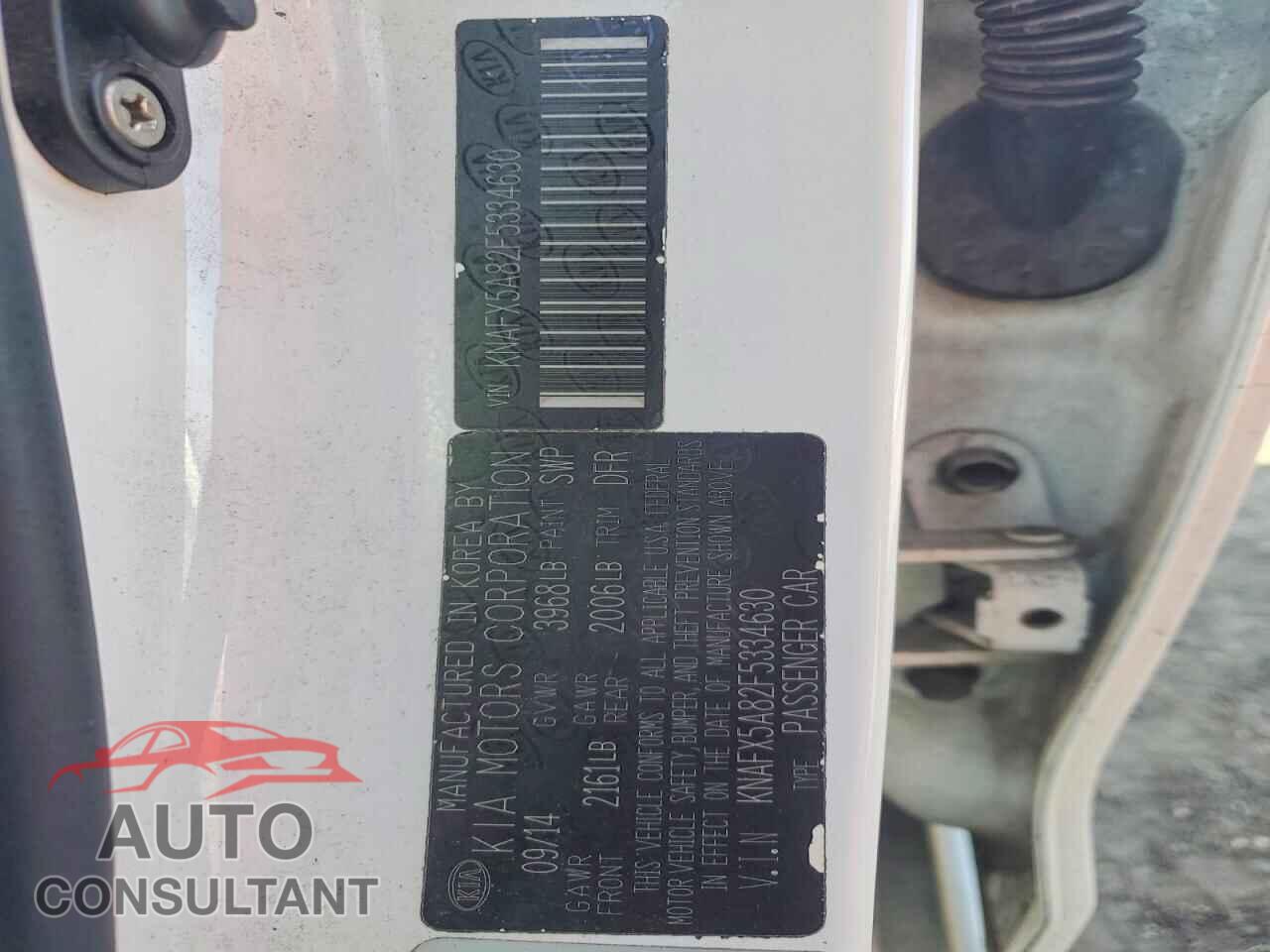 KIA FORTE 2015 - KNAFX5A82F5334630