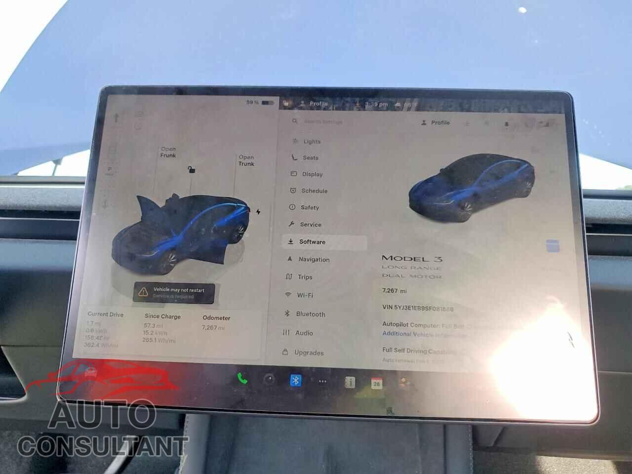 TESLA MODEL 3 2025 - 5YJ3E1EB9SF081888