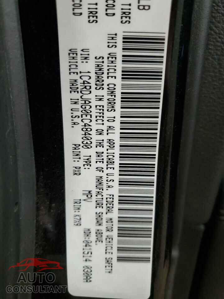 DODGE DURANGO 2014 - 1C4RDJAG0EC484030