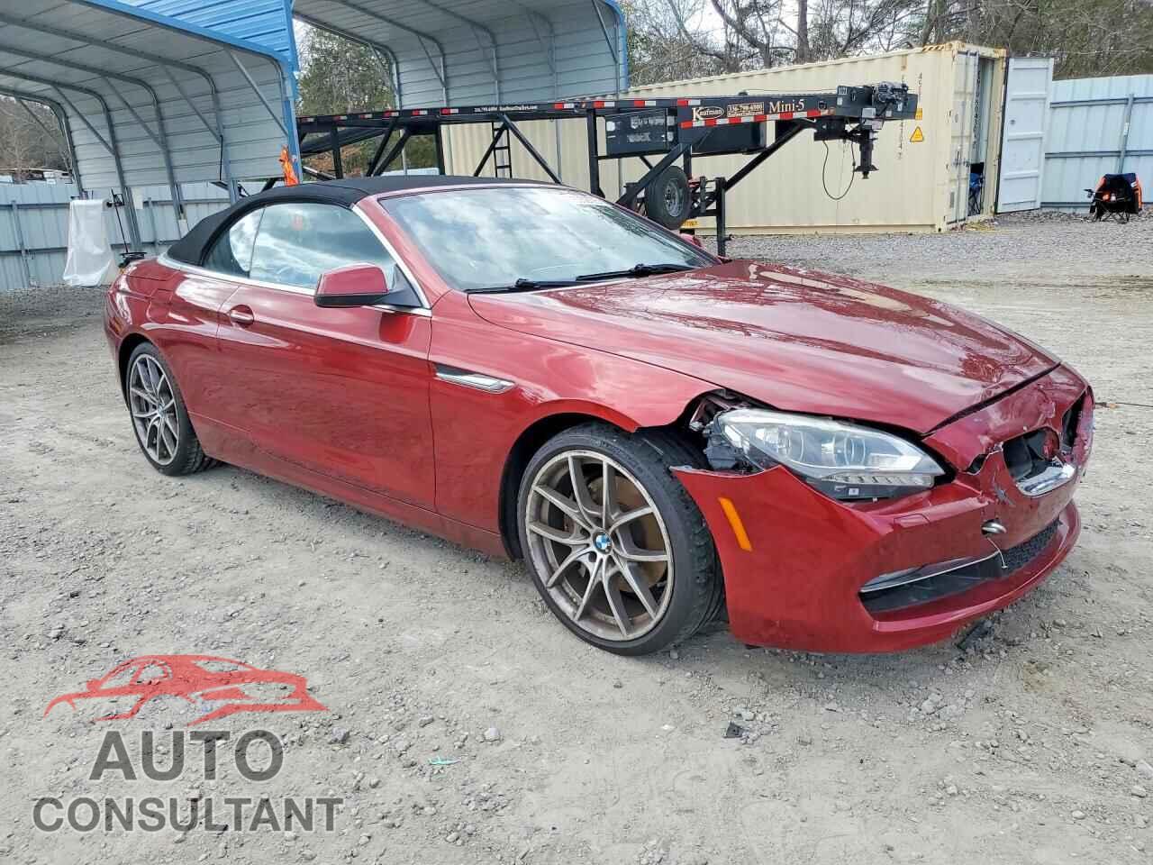 BMW 6 SERIES 2012 - WBALZ3C56CDL72965